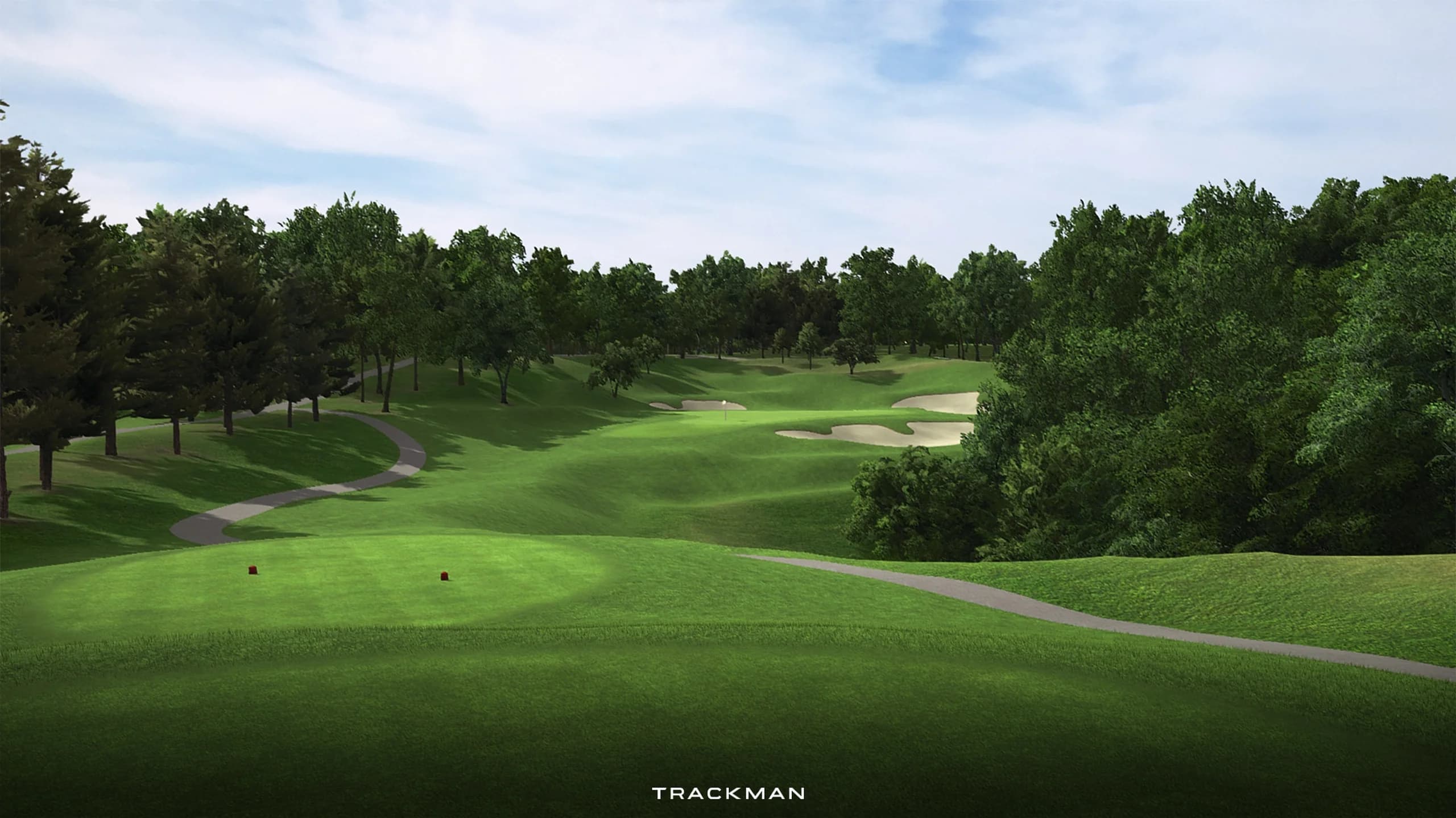 恵庭カントリー倶楽部のシミュレーションプレー画面