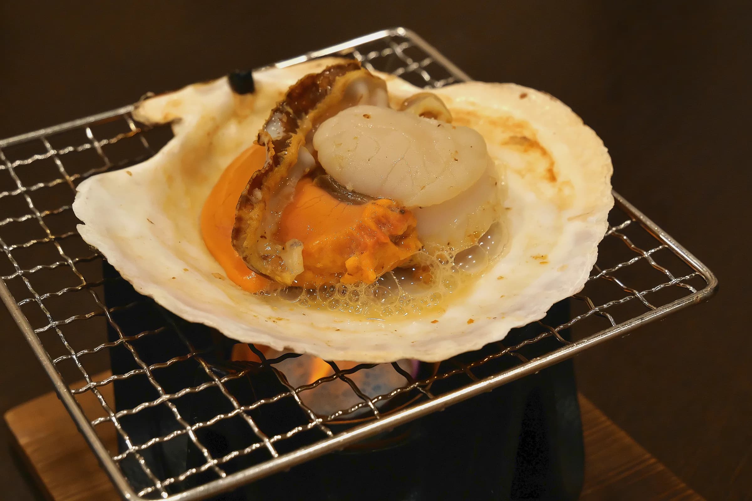 ご夕食：ホタテ料理